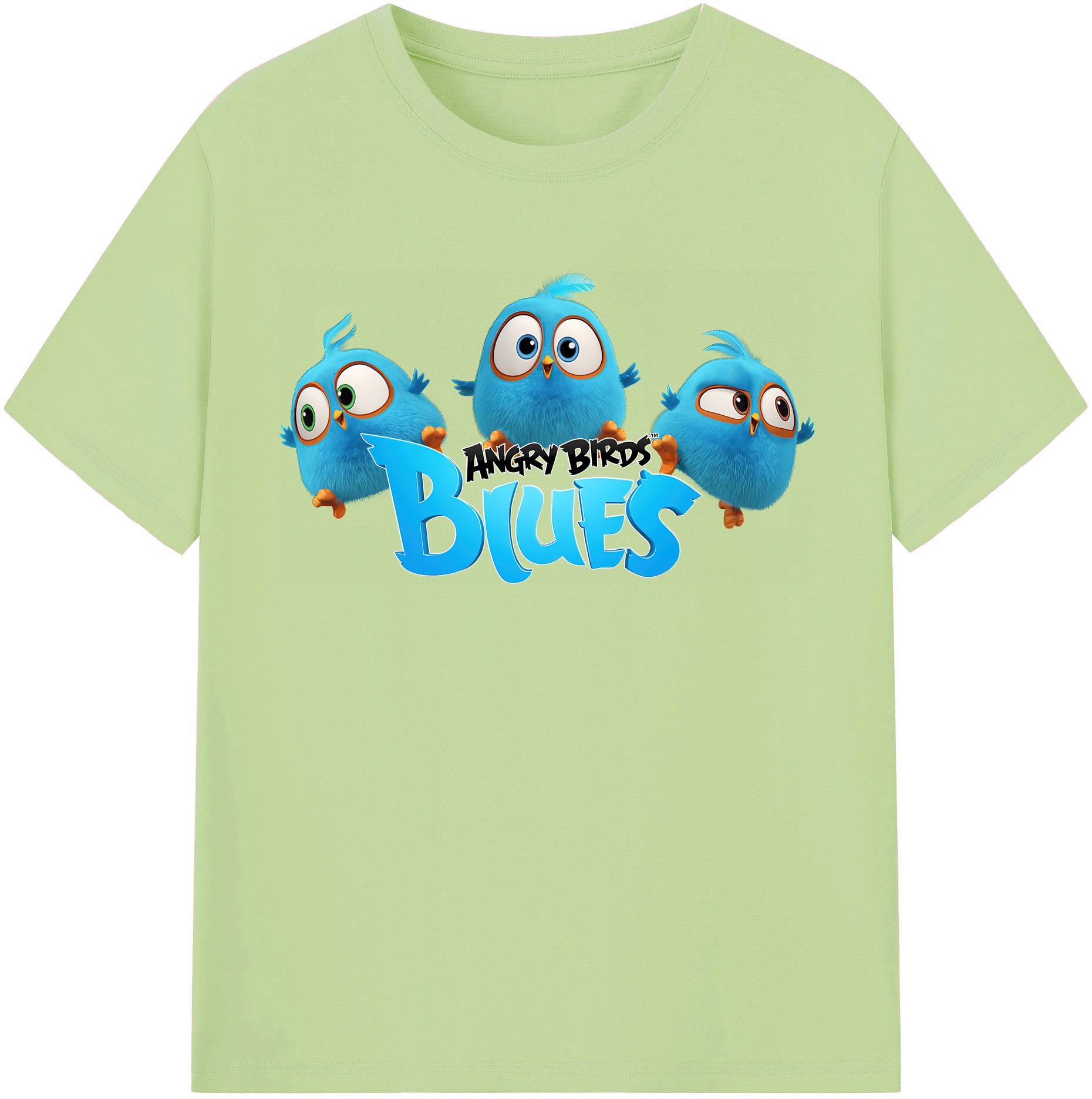 （画像用） Angry Birds アングリーバード 綿100％半袖Tシャツ（フロントプリント）
